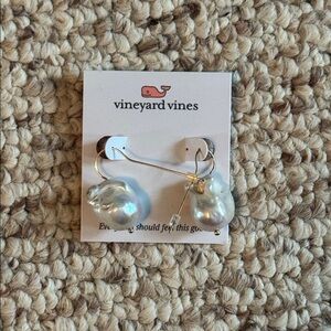 Vineyard Vines White Pearl Earrings